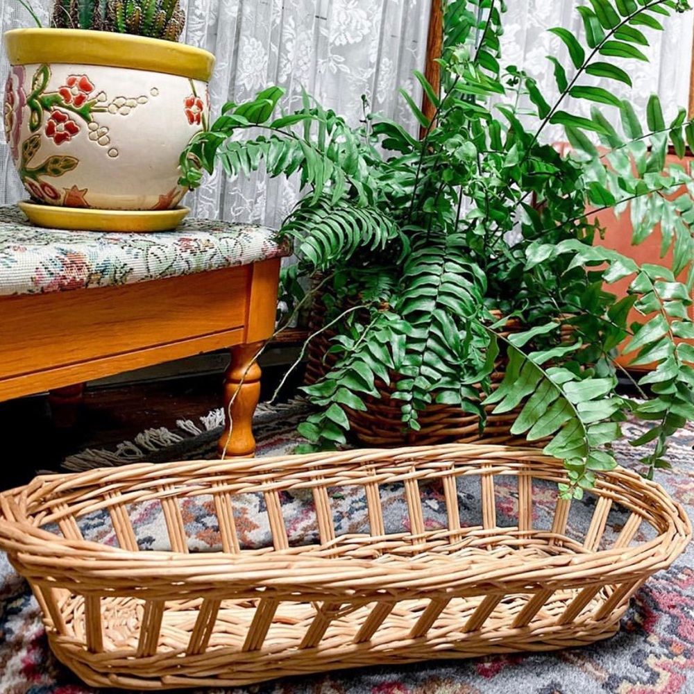 Long Wicker Basket